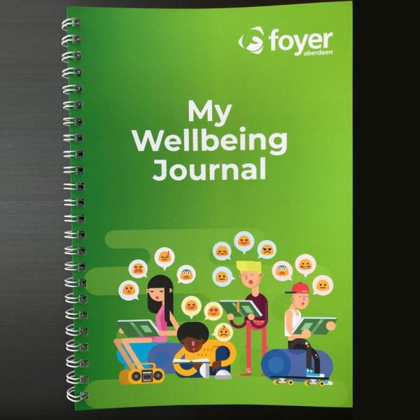 wellbeing journal cover