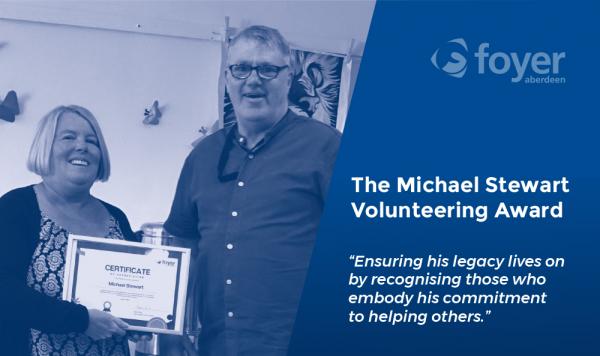 Michael volunteer award image